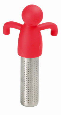 Filtermännchen rot Dauerfilter Teesieb Teefilter Edelstahl