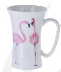 40212 FLAMINGO Fine Bone China Megamug 500 ml