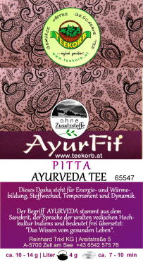 Ayurfit PITTA Kräutertee ohne Aroma