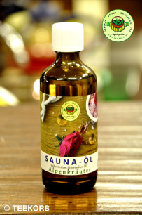 Saunaöl Sauna Öl Alpenkräuter Kräuter ätherisches Öl Duft