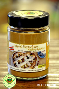 Apfel-Zwetschken Kuchen Gewürz hausgemacht