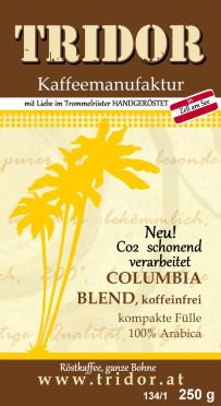 Columbia blend 100 % Arabica (koffeinfrei)