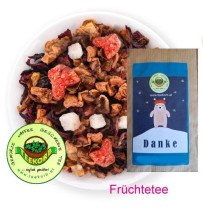 Danke Früchtetee aromatisiert Giveaway Giveaways Mitarbeiter Kunden Geschenk Weihnachten 