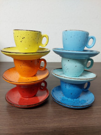 TRIDOR Espressotasse farbig 1 Stück AQUA (dunkelblau)