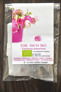 Für dich Give away Hochzeit Mitbringsel Giveaway Geschenk Tee