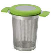 Edelstahlsieb "Anti-Slip Green" Dauerfilter Filter Sieb Teesieb